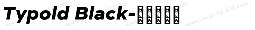 Typold Black字体转换